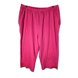 Easy Essentials Womens Sleep Shorts 100% Cotton XL Petite Bright‎ Pink
